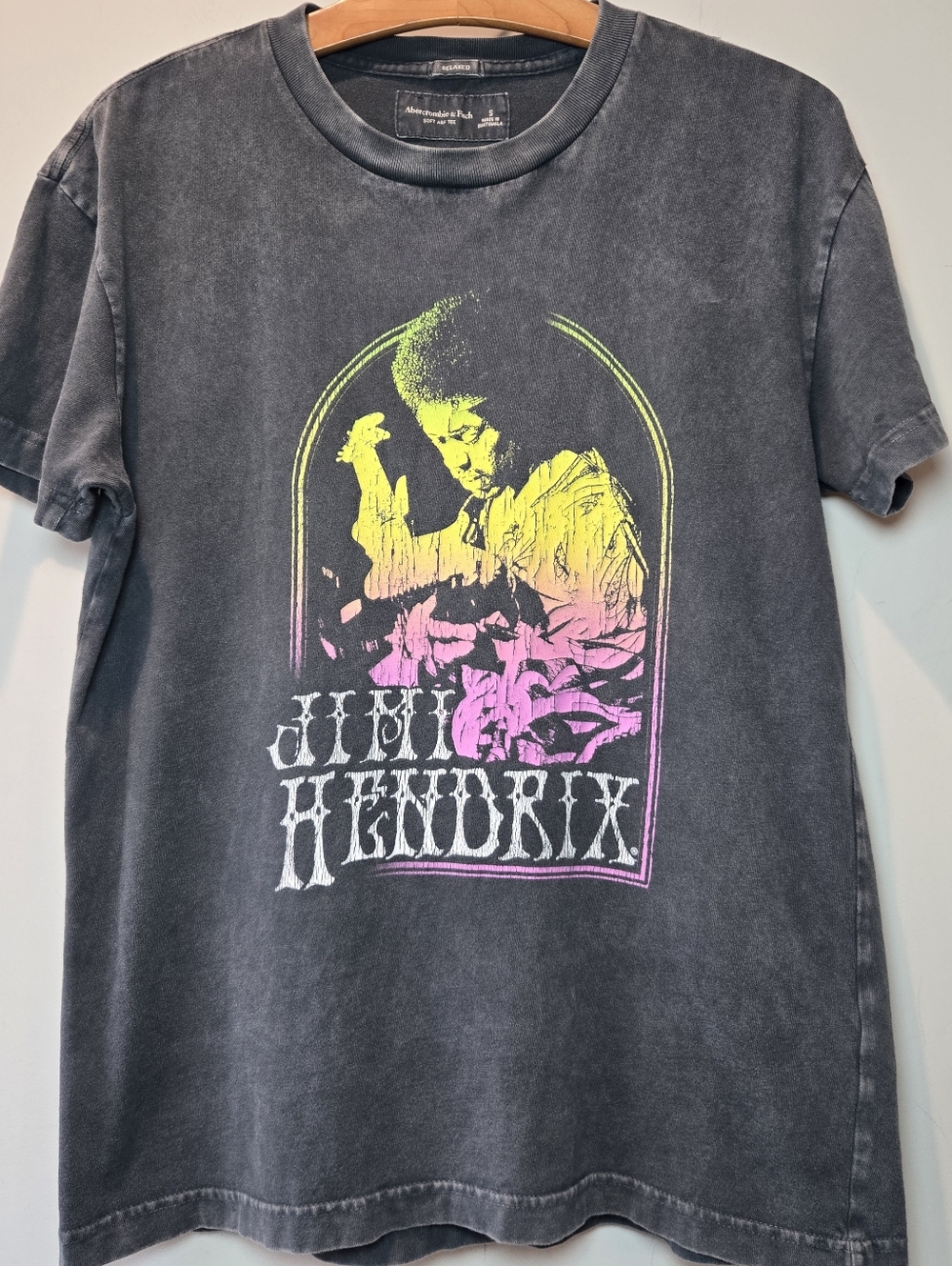 Abercrombie & Fitch Shirt Small Jimi Hendrix Soft A&F Tee Y2k 90s Rock Grunge